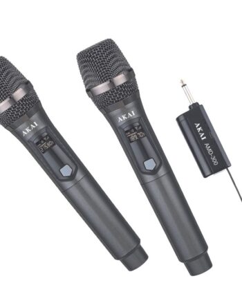 Akai AMD-300 Σετ 2 ασύρματων μικροφώνων 204.5 - 213.5 MHz