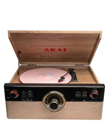 Αkai ATT-300CC Πικάπ με υποδοχή για CD και κασέτα, με Bluetooth, USB, FM, AUX, RCA και υποδοχή ακουστικών-2x9W RMS