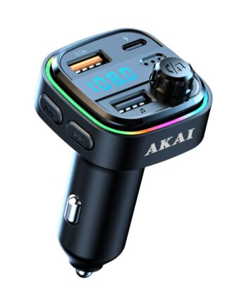 Akai FMT-26BT FM Transmitter και φορτιστής USB με Bluetooth, USB, TF, LED και handsfree - 110586-0010