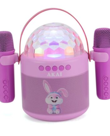 AKAI JoyBox Kids – Karaoke Ηχείο με 2 Ασύρματα Μικρόφωνα & RGB LED