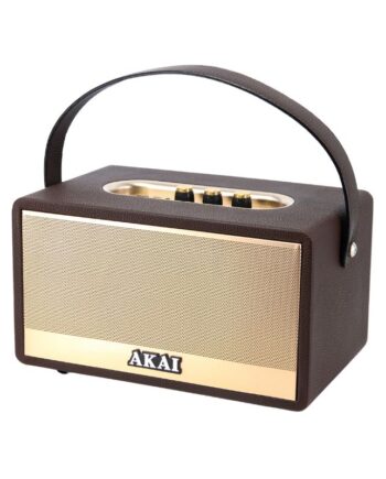 Akai M7 Storm Καφέ ρετρό Φορητό ηχείο Bluetooth με USB, Aux-In, TWS, FM και τηλεχειριστήριο- 60W RMS