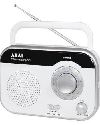 Akai PR003A-410W Φορητό αναλογικό ραδιόφωνο με είσοδο ακουστικών