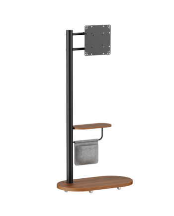 Akai ST1743T Τροχήλατη βάση δαπέδου τηλεόρασης με ενσωματωμένο ράφι 17″-43″ VESA 200×200 - 1105304-0009