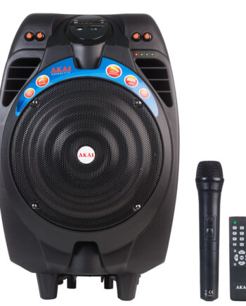 Akai SS023A-X10 Φορητό ηχείο Bluetooth με ενισχυτή, USB, SD, FM, ασ. μικρόφωνο και ρόδες – 50W RMS