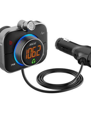 Akai FMT-95BT FM transmitter και φορτιστής με Bluetooth, micro SD, Fast Charge USB & USB Type-C, LED και Hands Free - 110585-0014