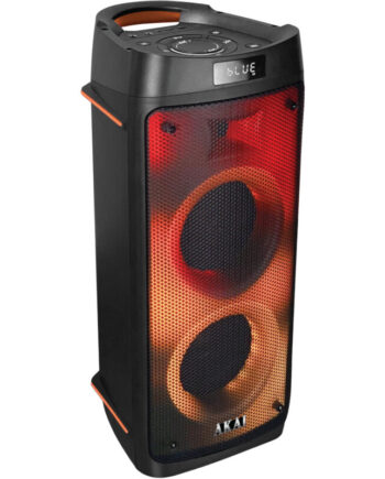 Akai Party Box 810 Φορητό Bluetooth party speaker με LED, TWS για σύνδεση με δεύτερο και υποδοχή για μικρόφωνο και όργανο – 50W RMS - 110582-0105