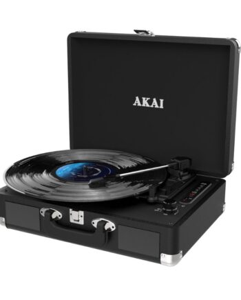 Akai ATT-18BT Πικάπ βαλίτσα με Bluetooth In/Out, εγγραφή και αναπαραγωγή από USB, Aux-In, Line Out, REC, υποδοχή ακουστικών και ενσωματωμένα ηχεία-2 x 1W